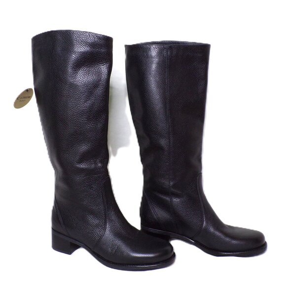 🆕 LA CANADIENNE Bingo Knee High Lined Waterproof Pebble Leather Boot 8 Black - Picture 5 of 8